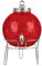 Getränkespender rot mit Ständer - Form: Christbaumkugel - für ca. 6 l, Limobehälter, Zapfhahnflasche mit Deckel, Wasserspender aus Glas - Weihnachtsdeko