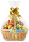 10pcs Clear Plastic Cellophane Gift Wrap Bags for Hampers Kit with Pull Bows Basket Bags Easter Christmas Birthday