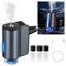 Smart Car Air Freshener Car Oil Diffuser with 3 Aromatherapy, Universal Rechargeable Intelligent Car Aroma Humidifier with 3 Modes/Color, Auto On/Off, Natural Fragrance Electric Air Freshener