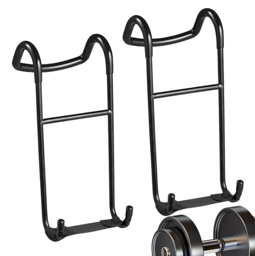 Hantel Spotter Haken Aufhänger Mad Spotter Haken Hantel - Hantelablage | 2 x Kurzhanteln Rack Aufsätze | 102.1 kg Kapazität Hantel Spotter Hanger Langhantel Befestigung für Schulterbankdrücken