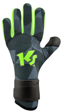 KEEPERsport Torwarthandschuhe Varan8 Challenge NC, ohne Fingerschutz, Fußballhandschuhe Unisex, 3mm Black Claw - mit Neuer Lasche, Größe: 11