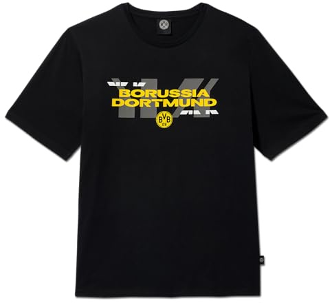 Borussia Dortmund BVB Matchday I T-Shirt - Offizielles Fan-Shirt in Schwarz Gr. L