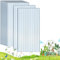 TEOV Polycarbonat Gewächshaus Platten 10Pcs 150x60.5 cm, 4mm Gewächshausplatten, Doppelwandige Transparente PC Dachplatten