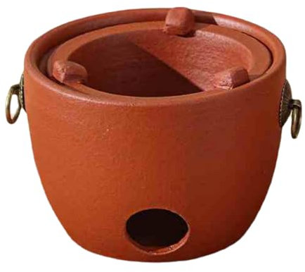 ByteRunning Interior Y Exterior Estufa De Barbacoa,Barbacoa De Barro Y Estufa,Mini Estufa PortáTil De Barro,Ligero Y FáCil De Almacenar,para Picnic,JardíN,Terraza,Camping
