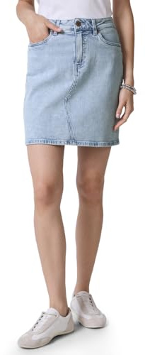 Street One Studio Damen Jeansrock im Bleached-Look