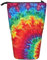 JKLQWC Stehendes Federmäppchen, einziehbar, niedlich, Motiv: Meeresschildkröte, blaue Drucke, Schreibwaren und Make-up-Tasche für Reisen, Schule, Büro, Geschenke, Rainbow Tie Dye-Red, Einheitsgröße
