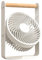 Desk fans Rechargeable Portable Fan,Strong Wind Quiet Small Personal-Fan with 180° Tilt Folding and 4 Speeds Adjustable, USB-C Corded Powered Mini USB Fans for Desktop Bedroom (White, 15.3X7.0X20.4cm)