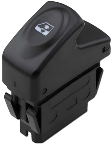 ZAMDOE 7700838101 Interruptor Para Ventanas Eléctricas para Renault Kangoo KC0 KC1 Megane I BA0 BA1 EA0 Clio II B0 B1 B2 CB0 CB1 CB2 Interruptor de botón elevador de control de ventana eléctrica