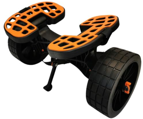 Cambridge Kayaks Heavy Duty Kayak Trolley | 150kg Capacity | Puncture-Proof Solid Wheels | Adjustable Non-Slip Cradle | Tool-Free Assembly | Fits Kayaks & Canoes