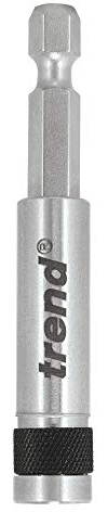 Trend Snappy 66mm Magnetic Bit Holder, 25mm, Centrotec Compatible | Magnetic 25mm Holder With Chuck Retention And Centrotec Compatibility For Fast Bit Changes, SNAP/BH/M