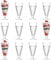 Argon Arts de la Table Knickerbocker Glory Dessert Sundae Lunettes - 350ml (12,3 oz) Coffret Cadeau de 12