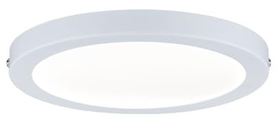 Paulmann 70937 Atria LED Panel Round incl. 1x15-watt Ceiling lamp White matt Ceiling luminaire Plastic Living Room lamp 4000 K