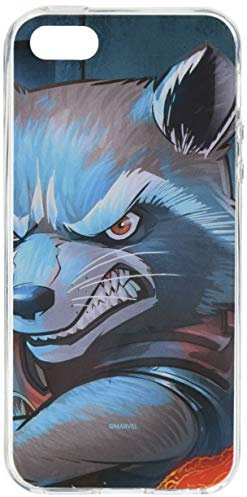 ERT GROUP mobile phone case for Apple Iphone 5/5S/SE original and officially Licensed Marvel pattern Rocket 005 optimally adapted to the shape of the mobile phone, case made of TPU