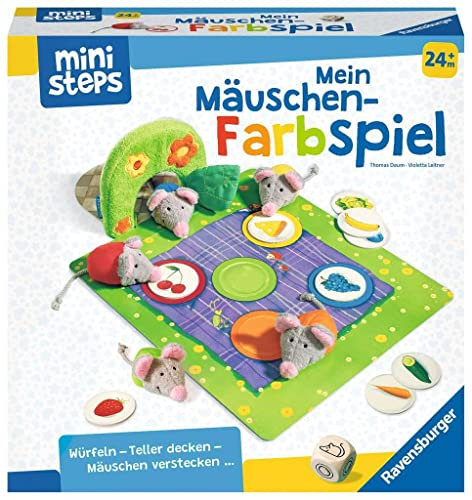 Ravensburger ministeps 4170 Mein Mäuschen-Farbspiel, Erstes Spiel zum Farben-Lernen mit viel Bewegung, Spielzeug ab 2 Jahre