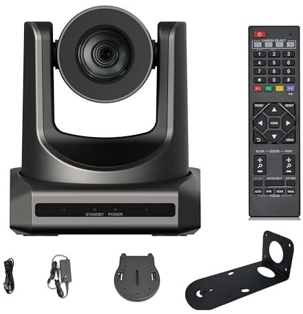 PTZ Video-Konferenzkamera, 20-fach optischer + 16-fach digitaler Zoom, Hochgeschwindigkeits-PTZ, 3G-SDI + HDMI-Ausgang, unterstützt H.265 (IC 62227)