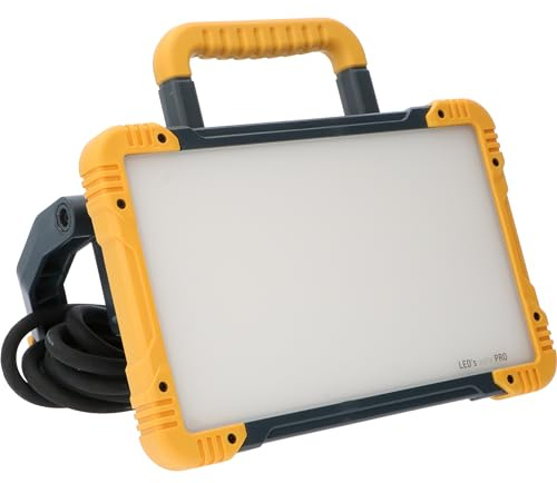 LED's work 0300810 LED-Baustrahler mit Steckdose 30W kaltweiß IK08 5m Zuleitung IP54
