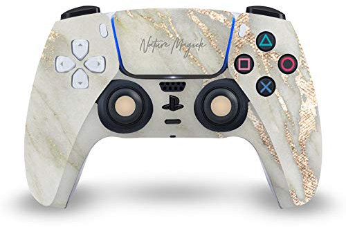 Head Case Designs Offizielle Nature Magick Gold Kunst Mix Vinyl Frontplatte Haut Gaming Aufkleber Abziehbild Abdeckung kompatibel mit Sony Playstation 5 PS5 DualSense Controller