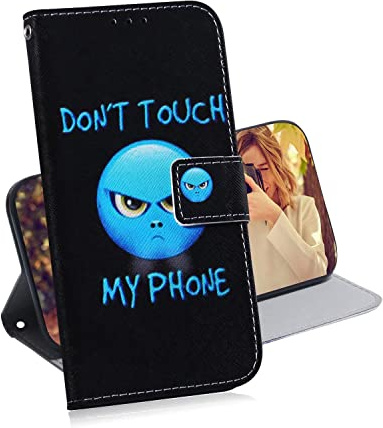 TIANCI Hülle für Black-View A80 Pro, Tierbild Brieftasche Schutzhülle, Kartenschlitz Magnetknopf Stoßfeste Handyhülle für Black-View A80 Pro Hülle PU Leder, Wut