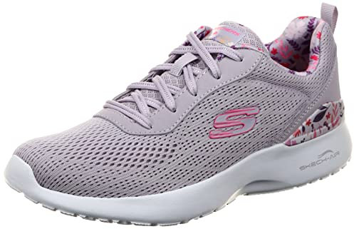 Skechers Damen Skech-AIR Dynamight Sneaker, Lavender Mesh/Multi Trim, 41 EU