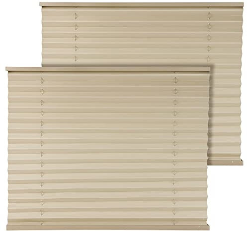 Eazy2hD 2 Stück Wohnmobil-Plissee-Jalousien (81,3 cm B x 61 cm L), Tag und Nacht, Camper, Komfort, dimmbar, Innenfensterrollo, Sichtschutz für Wohnmobil-Anhänger