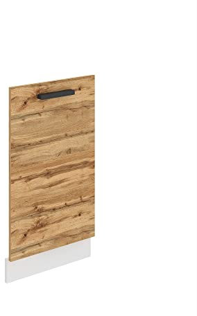 Belini Frontblende für Geschirrspüler PZ. Frontblende Geschirrspüler 45 cm Breite. Frontplatte für Spülmaschine mit Griff, Wotan-Eiche