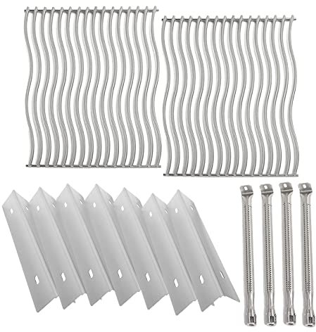 BBQration Grill-Ersatz-Kit für Napoleon Prestige 500, eingebauter Prestige 500, P500RSIBNK-3 BIP500RBNSS-3 BIP500RBNSS-3, Grillrost, Heizplatte und Brenner für Napoleon