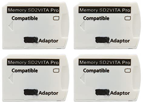Speicherkartenadapter für PS Vita 1000 2000 PS TV, 4 Stück für PSV Micro-Speicherkartenadapter für PS Vita 1000 2000 für PS TV