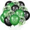 Luftballoon 60. Geburtstag Deko,15Stück Grün Schwarz Latex Luftballons, Happy Birthday Grün Latex Konfetti Folienballon 60. Jahrestag Party Dekoration Herren Damen Frau für Geburtstag Dekorationen
