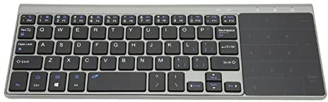 Pyhodi Mini Clavier et Souris sans Fil 2 en 1, Clavier Portable Ultra Fin 2,4 GHz avec pavé Tactile Sensible, économie D'énergie Intelligente, Compatible avec iOS Android