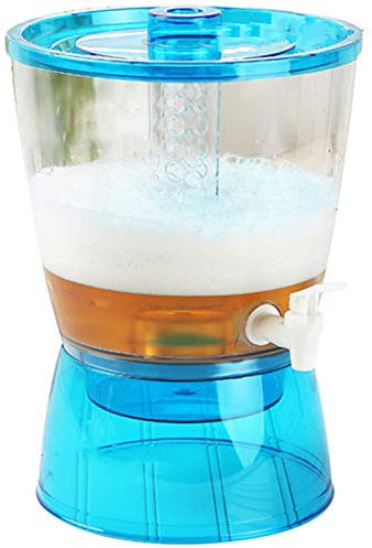 Yessetry Botella de agua fría de 6,5 l de capacidad, gruesa, resistente al , para té, cerveza, botella de agua helada, dispensador de agua pequeño para el hogar