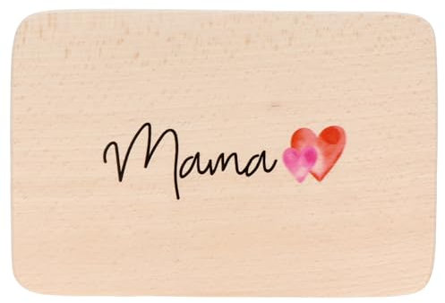 Spruchreif | Frühstücksbrettchen aus Holz mit hochwertigem UV-Druck | Geschenkidee für Mama | Mama