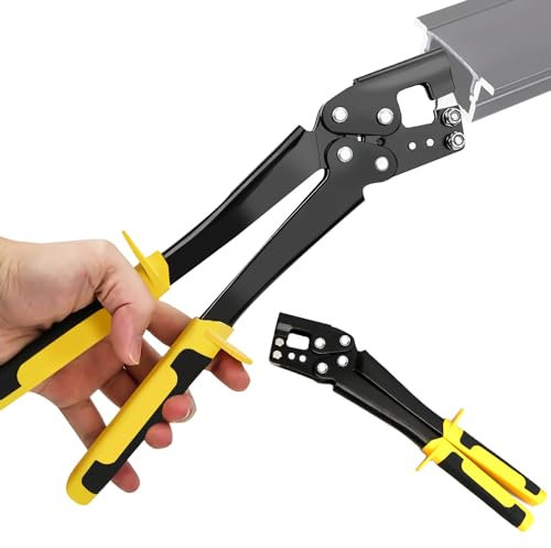 Pinza crimpatrice per bulloni in acciaio, pinza per cartongesso: HOMURY, pinza per schiacciare, chiglia a mano, in metallo, per cartongesso, strumento per la costruzione in case, uffici, magazzini