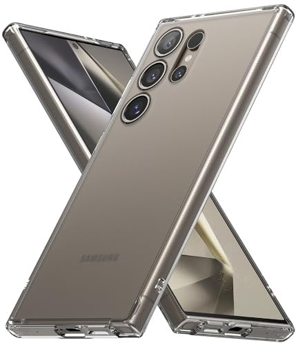 Ringke Fusion Case Kompatibel mit Samsung Galaxy S24 Ultra Hülle, Weich TPU Rahmen und Kratzfest Hart PC Anti-Fingerabdruck Frost Klar Handyhülle für S24 Ultra - Matte Clear