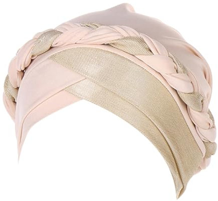 callmo Kopftuch für Frauen Kopfbedeckung Damen Chemo Kopfbedeckung Im Voraus Gebunden Set Plissiert Headwrap Schals Gap Mütze Damen Chemo Kopfbedeckung Damen Turban #1