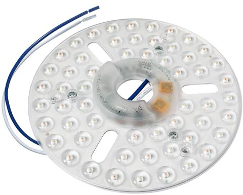 HAOLEDI Kit de reequipamiento de luz LED de ventilador de techo de 6.3 pulgadas, 22 W, luz de techo, panel de repuesto de luz de techo PCB 3CCT 3000K 5000K 2500LM 100-265V CRI90+ (3CCT), HF22W160MM