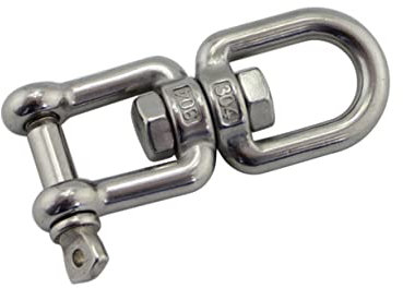 Sosoport 2stücke Edelstahl Drehbarer Wirbelring Rostfrei Drehbar Robuste Metallringe Für Garten Haken Praktisch Für Pflanzen Windspiele Vogelhäuser