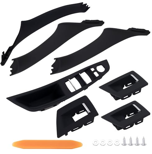 HISports Türgriff Innen Kit 51417225873 KFZ Türgriff Kompatibel mit-5er 520 523 525 528 530 535 F10 F11 F18 2010-2016 mit Ein Demontagewerkzeug (Schwarz)