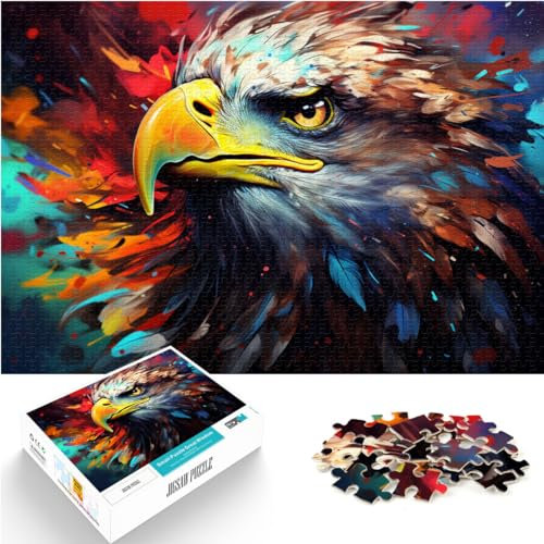 Jigsaw Puzzles for Puzzle Fantasy colorful eagle Jigsaw Puzzle for Adults 1000 Pieces wooden puzzle as gifts for the whole family and the（50x75cm）