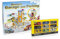 Leomark Große Parkgarage aus Holz Garage mit Zubehör, Spielgarage mit Lift, Hubschrauber, Holzgarage mit 9 Sportwagen