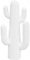 Atmosphera Créateur d'intérieur - Cactus Déco 4 Branches Rodrigo 38cm Blanc
