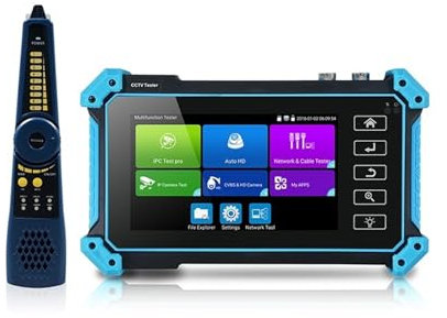 CCTV-Kameratester CCTV-Tester IPC-5200 Plus Full 8MP IP CVI TVI AHD SDI Analog 6 IN 1 VGA & 4K-Eingang IP-Kameratester HD-Koaxialkameratest und Kabelverfolgung(IPC-5200C Plus)