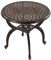 Im Freien gegossener Aluminium-Beistelltisch, Patio-Beistelltisch, Hinterhof, Pool, Innenbereich, einfache Wartung, wetterbeständiger Couchtisch, Porch Table, Bistrotisch (53Rund antikes Kupfer)