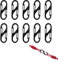 10 Stück Karabinerhaken Klein, S Karabiner Mini, Karabiner Klein, Kleine Karabinerhaken Mini, Karabinerhaken Klein Schwarz, Für Outdoor Camping Zuhause Wandern
