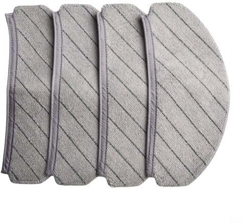 wenyouya ECOVACS Lot de 4 ou 10 chiffons de nettoyage lavables en microfibre pour robot aspirateur Deebot N20 N20 Plus N20 Pro Plus Gris