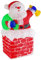 Stimmungsvoller LED Acryl Weihnachtsmann Santa Claus Weihnachtsfigur mit 96 LED's IP44 für den Innen- und Außenbereich