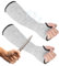 Tyqour Schnittfeste Ärmel, Sicherheits Armschutz, Schnittfeste Strickhüllen, Schutzniveau 5 Reisfest Ärmel mit Daumenloch Hilft, Bequem und Atmungsaktiv Protective Arm Sleeve Gaming Sleeve