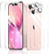 Fylnatc 2×Film Protection D'écran pour iPhone 13 + 2×Protection Camera Objectif Arriere appareil Photo + 2×Arrière Verre Trempé, Vitre Protecteur Accessoires, HD Dureté 9H Glass, Compatible Coque
