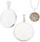 PH PandaHall 2 Stück 925 Anhängerschalen Aus Sterlingsilber Rohlinge Für Cabochon Fassungen Runde Flache Rückseite Anhänger Edelsteinfassungen Für Schmuckherstellung DIY Basteln 20mm