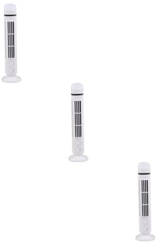 Housoutil 3 Pezzi Ventola Di Raffreddamento Da Scrivania Usb Ventilatore Usb Forniture Estive Bianca