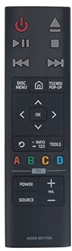 New AK59-00179A Replacement Remote Control fit for Samsung 4K Ultra HD Blu-ray Player UBD-K8500/ZA UBD-K8500 UBDK8500